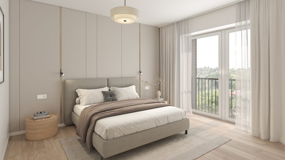 Schlafzimmer einer Einheit